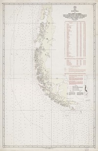 Punta Puga a Islas Diego Ramirez líneas de base rectas, mar territorial de 12 millas marinas, zona contigua de 24 millas marinas y zona económica exclusiva [material cartográfico] : por el Servicio Hidrográfico y Ocenográfico de la Armada de Chile.