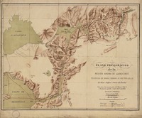 Plano topográfico de la región Andina de Llanquihue