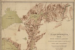 Plano topográfico de la región Andina de Llanquihue