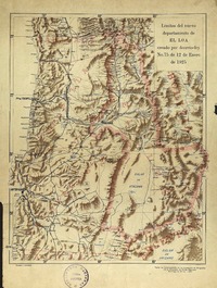 Límites del nuevo departamento de El Loa creado por decreto-ley No. 75 de 12 de Enero de 1925.