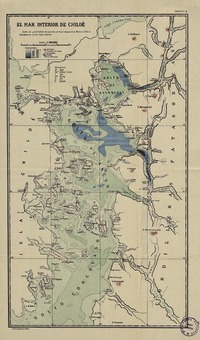 El Mar interior de Chiloé carta de profundidad de acuerdo con los trabajos de la Marina Chilena