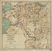 Cordilleras que circudan al lago Todos los Santos y a la hoya hidrográfica el Río Puelo