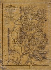 Map shewing the Country traversed by the Coquimbo Railway an by the Tongoy Railway with proposed extensions.
