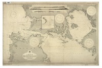 Chile Golfo Coronados, Canal Chacao, Golfo Ancud i Seno Reloncaví [material cartográfico] : Por la Marina Nacional ; Grabado por Ulises Gutiérrez Balbontín [y] Pérez Labarca.