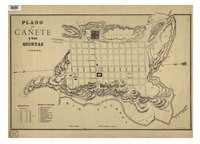 Plano de Cañete y sus quintas