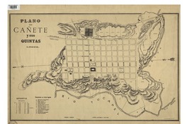 Plano de Cañete y sus quintas