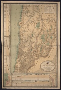 Carta jeografica del desierto i cordilleras de Atacama