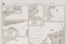 Croquis de puertos en el Archipiélago de los Chonos
