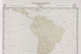 Carta de variación magnética, epoca 1980.0
