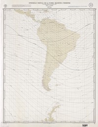 Intensidad vertical de la fuerza magnética terrestre, época 1975.0