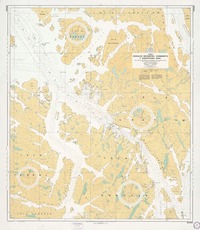 Canales Inocentes, Sarmiento y Angostura Guía  [material cartográfico] por el Servicio Hidrográfico y Oceanográfico de la Armada de Chile.