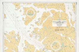 Canales Inocentes, Sarmiento y Angostura Guía  [material cartográfico] por el Servicio Hidrográfico y Oceanográfico de la Armada de Chile.