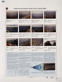 Carta de estado de mar y escala Beaufort  [estampa].