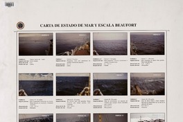 Carta de estado de mar y escala Beaufort  [estampa].