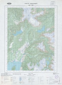 Volcán Hornopirén 4145 - 7215 [material cartográfico] : Instituto Geográfico Militar de Chile.
