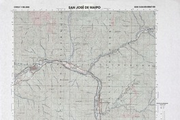 San José de Maipo 33°30' - 70°15' [material cartográfico] : Instituto Geográfico Militar de Chile.