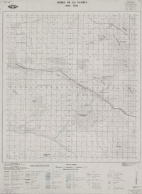 Sierra de la Gloria 2700 - 7030 [material cartográfico] : Instituto Geográfico Militar de Chile.
