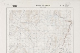 Termas del Flaco 3445 - 7015 [material cartográfico] : Instituto Geográfico Militar de Chile.
