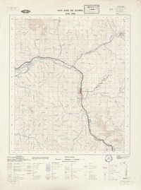 San José de Maipo 3330 - 7015 [material cartográfico] : Instituto Geográfico Militar de Chile.