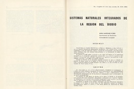 Sistemas naturales integrados de la Región del Bíobío
