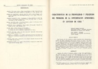 Características de la personalidad y percepción del problema de la contaminación atmosférica en Santiago de Chile