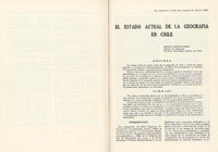 El estado actual de la geografía en Chile