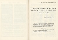 La evaluación alométrica de un sistema espacial el coeficiente de variación como técnica de medida