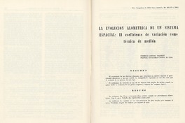 La evaluación alométrica de un sistema espacial el coeficiente de variación como técnica de medida