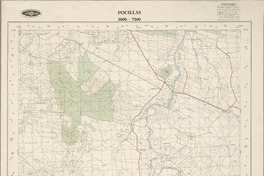 Pocillas 3600 - 7200 [material cartográfico] : Instituto Geográfico Militar de Chile.