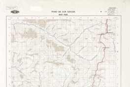 Paso de Los Azules 3045 - 7015 [material cartográfico] : Instituto Geográfico Militar de Chile.