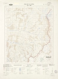 Paso de Las Leñas 3415 - 7000 [material cartográfico] : Instituto Geográfico Militar de Chile.