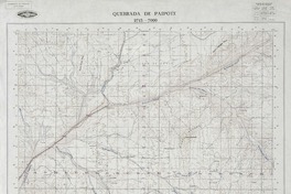 Quebrada de Paipote 2715 - 7000 [material cartográfico] : Instituto Geográfico Militar de Chile.