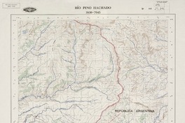 Río Pino Hachado 3830 - 7045 [material cartográfico] : Instituto Geográfico Militar de Chile.