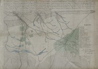 Plano qve manifiesta el Valle ó Pampa de Ylvga, en el Thenientasgo de Tarapacá, jvrisdicion del Corregim. de la ciuda de San Marcos de Arica, con las Qvebradas mas notables qve desemboca en el El Agva qve por dichas qvebradas baja en tiempo de llvbias en la cordillera Los Bosqves, y tierras qve se sembraban en tiempos pasados qvando llbia en dicho valle Los Caminos qve lo cursan , y los citios qve tien nombre. Levantado por orden del Exmo. Sr. Dn...