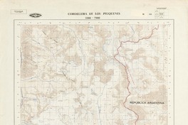 Cordillera de los Piuquenes 3300 - 7000 [material cartográfico] : Instituto Geográfico Militar de Chile.