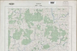 Lanco 3915 - 7245 [material cartográfico] : Instituto Geográfico Militar de Chile.
