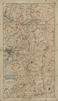 Carta de excursionismo de la Cordillera Central (entre latitudes 32° 30' 34° 20') [material cartográfico] : confeccionada a base de los trabajos existentes y levantamientos propios de los autores W. Klatt & F. Fickenscher.