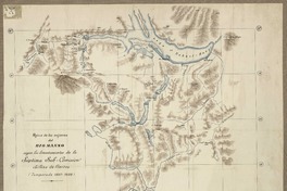 Rejion de los oríjenes del Río Manso  [material cartográfico] según los levantamientos de la Séptima Sub-Comisión Chilena de Límites.