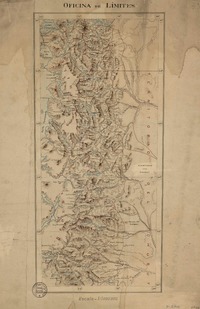 [Cuestión limítrofe Chile Argentina desde paralelo 41° a 46° latitud Sur]  [material cartográfico] Oficina de Límites.