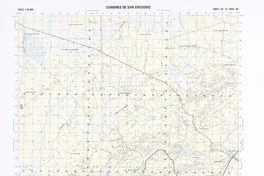 Cumbres de San Gregorio  [material cartográfico] Instituto Geográfico Militar.