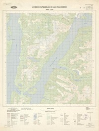 Estero Cupquelán o San Francisco 4600 - 7320 [material cartográfico] : Instituto Geográfico Militar de Chile.