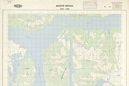 Monte Renán 4500 - 7400 [material cartográfico] : Instituto Geográfico Militar de Chile.