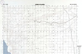 Cerro Atajaña (19°15'13.00" - 70°00'06.05") [material cartográfico] : Instituto Geográfico Militar de Chile.