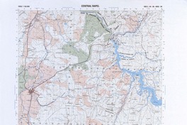 Central Rapel F-002 (34° 00'- 71° 30') [material cartográfico]: preparado y publicado por el Instituto Geográfico Militar.