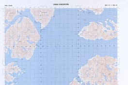 Canal Concepción (50° 15' 00'' - 74° 37' 30'')  [material cartográfico] Instituto Geográfico Militar de Chile.