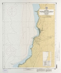 Chile, Mejillones, aproximación a Caleta Michilla  [material cartográfico] por el Servicio Hidrográfico y Oceanográfico de la Armada de Chile.