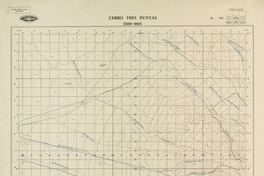Cerro Tres Puntas 2500 - 6915 [material cartográfico] : Instituto Geográfico Militar de Chile.