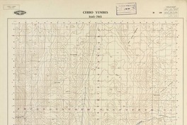 Cerro Yumbes 2445 - 7015 [material cartográfico] : Instituto Geográfico Militar de Chile.