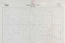 Cerros de Chug-Chug 2200 - 6915 [material cartográfico] : Instituto Geográfico Militar de Chile.