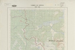 Cerros de Lipinza 3945 - 7130 [material cartográfico] : Instituto Geográfico Militar de Chile.